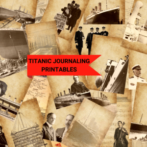 titanic ephemera journaling scapbook pages