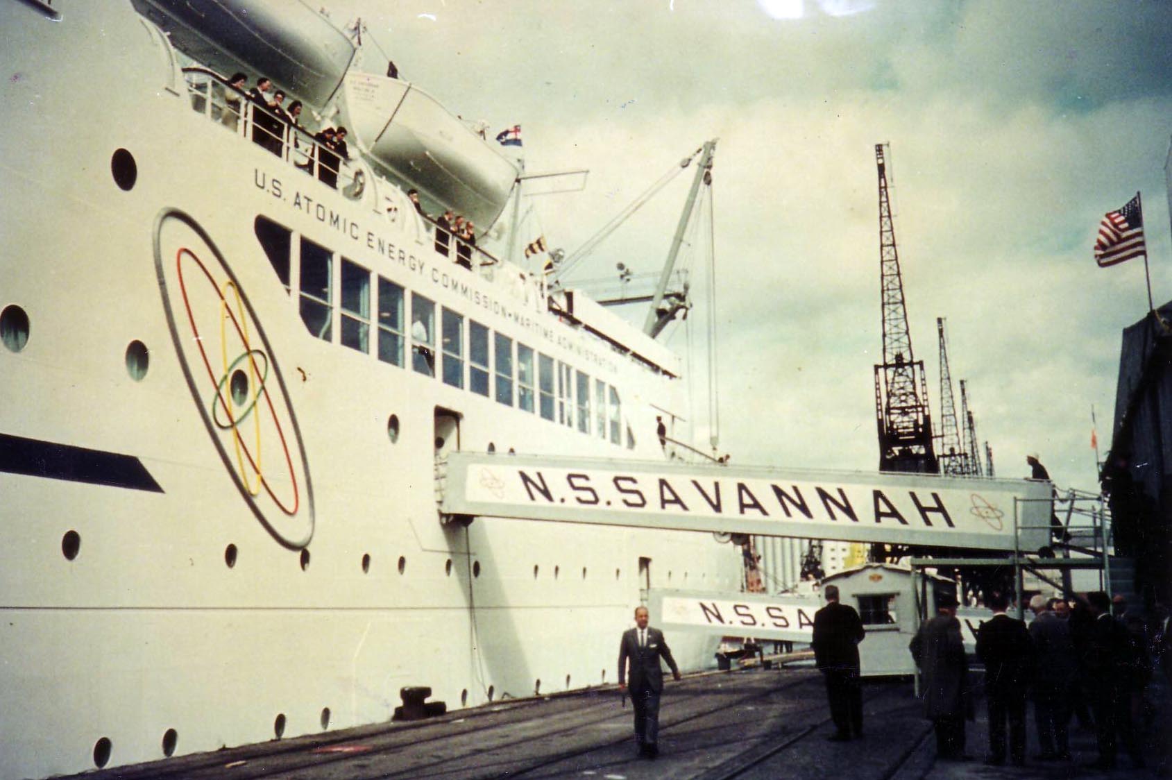 A photo of nuclear ship NS Savannah