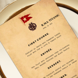 Titanic Menu