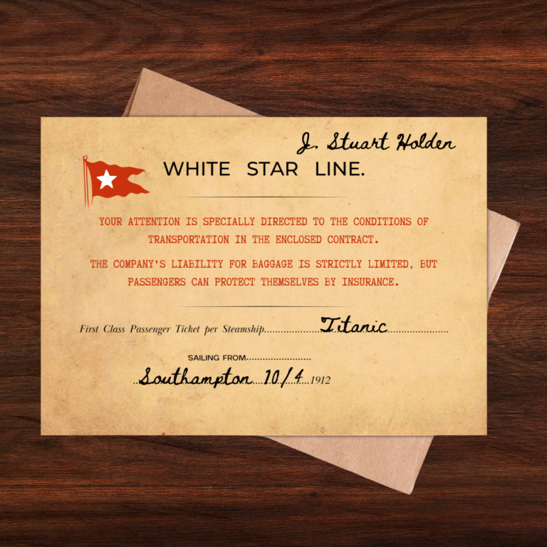 Editable Titanic Boarding Pass | The Shipyard