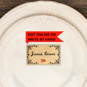 Editable Titanic Place Cards