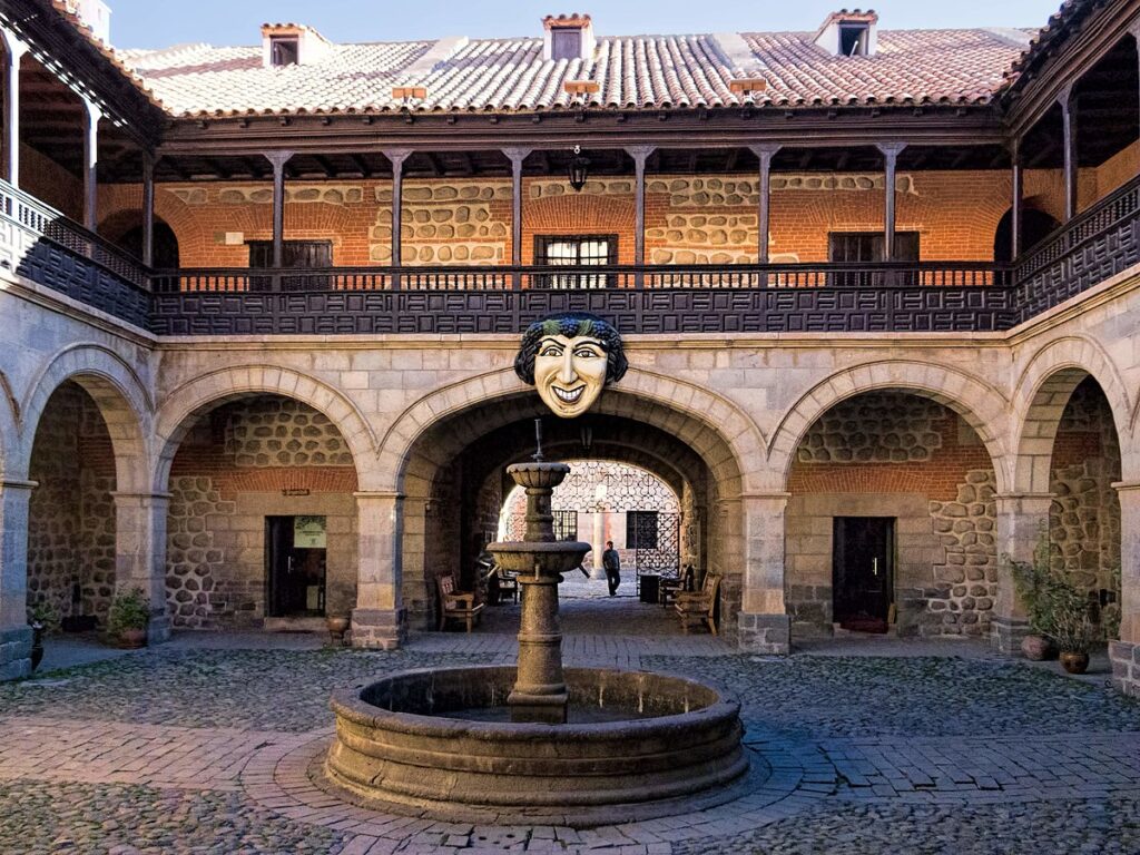 Courtyard at the National Mint in the town of Potosi.