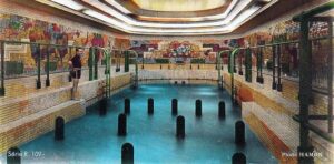 Art Deco swimming pool of the SS Normandie