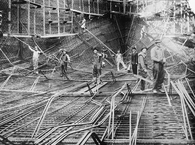 construction of the ss faith concrete ship