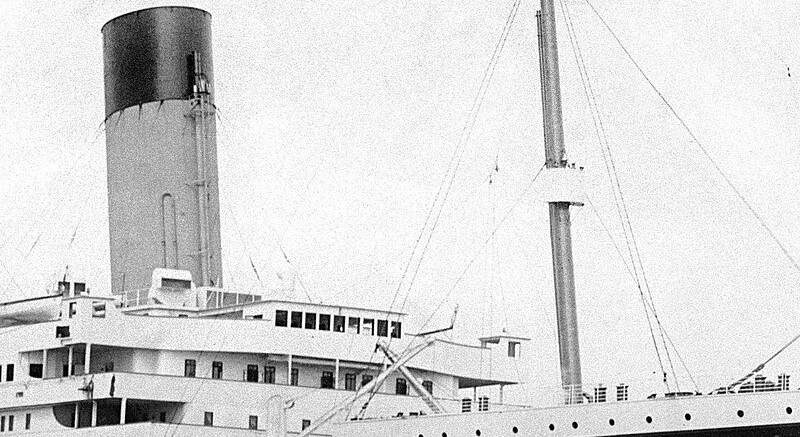 Titanic's crow nest, from which the two lookouts on duty, Frederick Feet and Reginald Lee, first spotted the iceberg.  