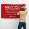 Titanic Railing Sign Flag - Image 5