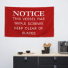 Titanic Railing Sign Flag - Image 6